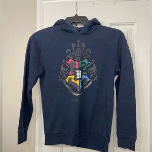 Harry Potter Hogwarts Crest Unisex Youth 12/14 Pull-Over Heather Hoodie
